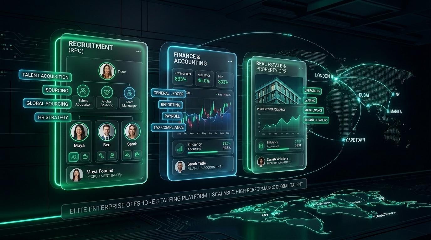 Specialized Professional Roles across RPO, Finance, and Property